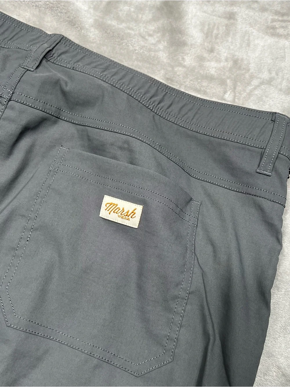 Marsh Wear Escape Pants Mens 40x32 Gray Nylon Stretch Fishing Outdoors